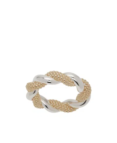 Bottega Veneta Twisted Ring In Yellow