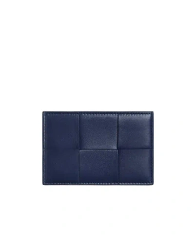 Bottega Veneta Two-color Card Bag In Blue
