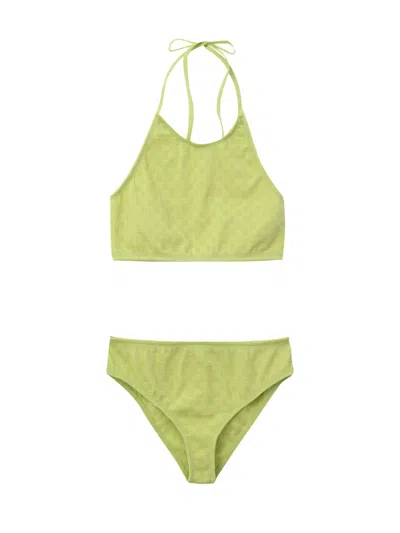 Bottega Veneta Two Piece Costume In Jersey  In Green