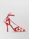 Bottega Veneta Two-tone Stretch Crochet Sandals In Red