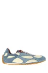 Bottega Veneta Two-tone Suede And Fabric Orbit Sneakers In Multi