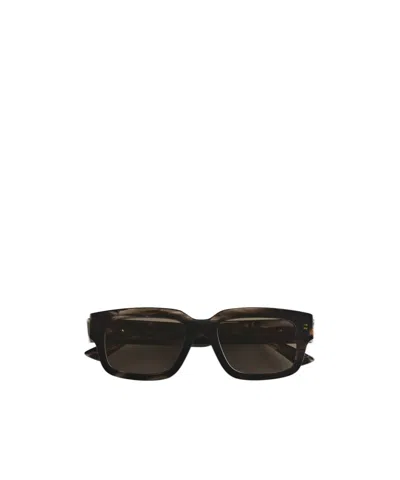 Bottega Veneta Ultrathin Square Sunglasses In Black/black/grey