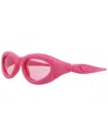 Bottega Veneta Women's Oval Sunglasses In Pink