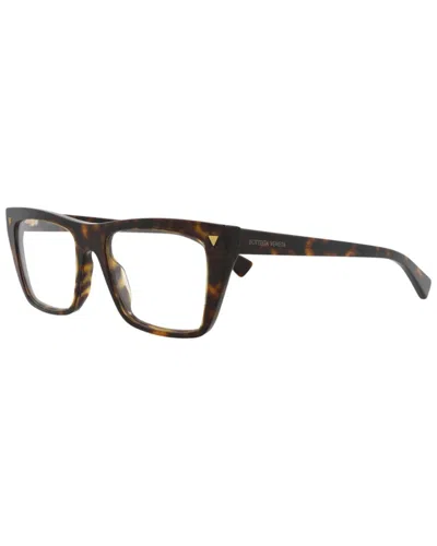 Bottega Veneta Unisex 53mm Optical Frames In Brown
