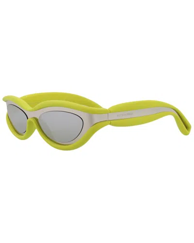 Bottega Veneta Unisex 56mm Sunglasses In Silver