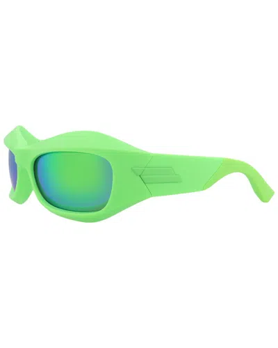 Bottega Veneta Unisex Bv1086s 63mm Sunglasses In Green