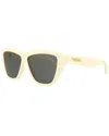 Bottega Veneta Unisex Bv1121s 55mm Sunglasses In White