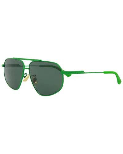 Bottega Veneta Unisex Bv1194s 61mm Sunglasses In Green