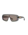Bottega Veneta Unisex Geometric Sunglasses, Bv1281s 6j000441 In Gray