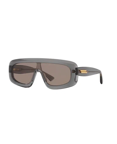 Bottega Veneta Unisex Geometric Sunglasses, Bv1281s 6j000441 In Gray