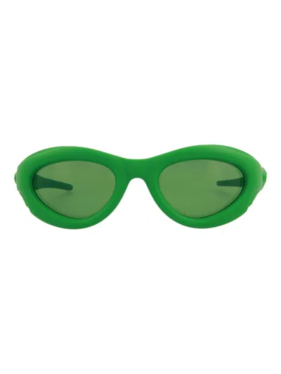 Bottega Veneta Novelty Unisex Sunglasses In Green
