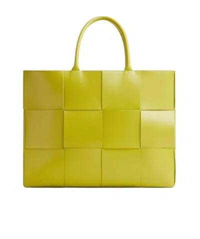 Bottega Veneta Urban Intrecciato Tote Bag In Yellow