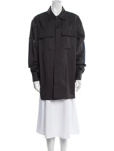 Pre-owned Bottega Veneta Utility Jacket In Gray