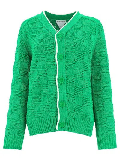 BOTTEGA VENETA VNECK KNIT CARDIGAN