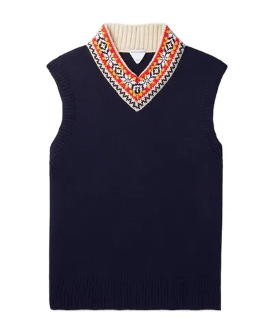 Bottega Veneta V-neck Knitted Sweater In Black