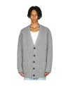 Bottega Veneta V-neck Long-sleeved Sweater In Gray
