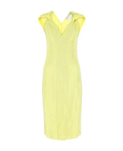 Bottega Veneta V-neck Stretched Midi Dress