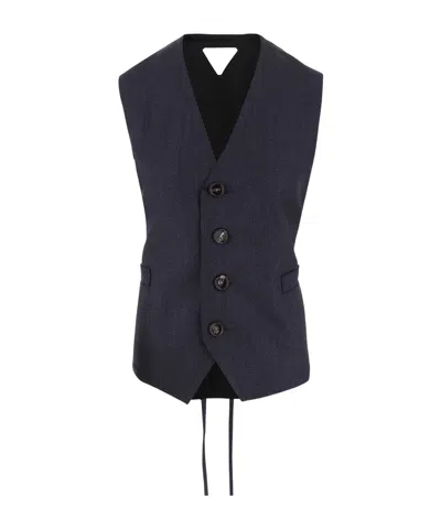 BOTTEGA VENETA BOTTEGA VENETA BELTED V-NECK VEST