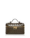 Bottega Veneta Vanity Case Intrecciato Leather Crossbody In Brown