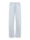 Bottega Veneta Mid-rise Wide-leg Jeans In Blue