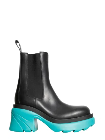 Bottega Veneta Vegetable Tanned Leather Flash Boots In Black