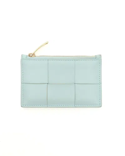 Bottega Veneta Veneta Cassette Card Holder In Blue