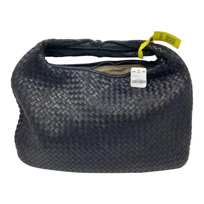 Pre-owned Bottega Veneta Veneta Hobo Maxi Black Leather 51cm