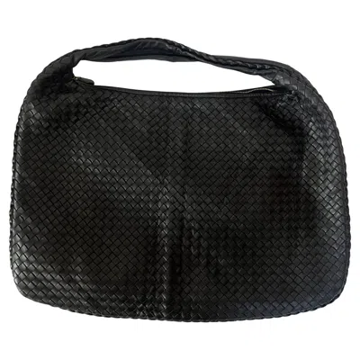 Pre-owned Bottega Veneta Veneta Hobo Maxi Black Leather 52cm