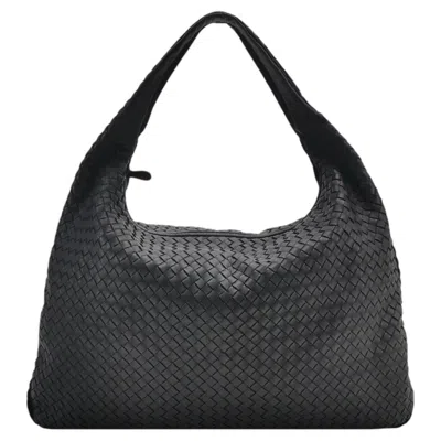 Pre-owned Bottega Veneta Veneta Hobo Maxi Black Leather 53cm