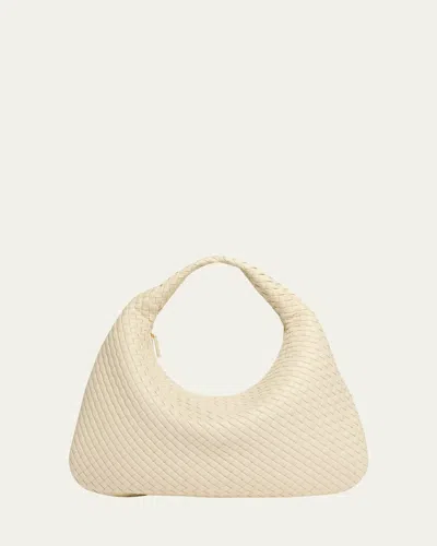 Bottega Veneta Veneta Maxi Leather Hobo Bag In Gray