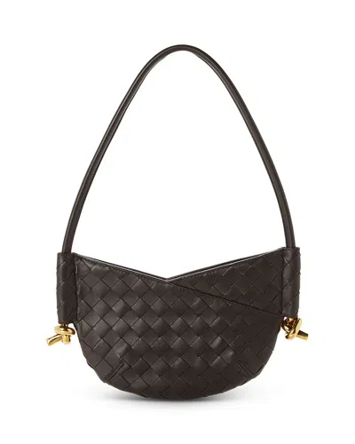 Bottega Veneta Veneta Mini Solstice Shoulder Bag In Fondant/brass