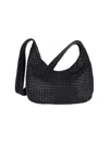 Bottega Veneta Black Crossbody Bag With Top Zip Closure And Intrecciato Motif In Leather Woman In Black