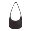 Bottega Veneta Black Crossbody Bag With Top Zip Closure And Intrecciato Motif In Leather Woman
