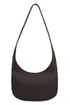 Bottega Veneta Woven Leather Crossbody Bag In Brown