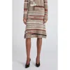 Bottega Veneta Venice Intarsia Linen & Cotton Mélange Sweater Skirt