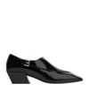 Bottega Veneta Okinawa Leather Monk Square-toe Loafers In Black