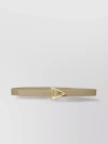 Bottega Veneta Triangular Buckle Belt In Beige