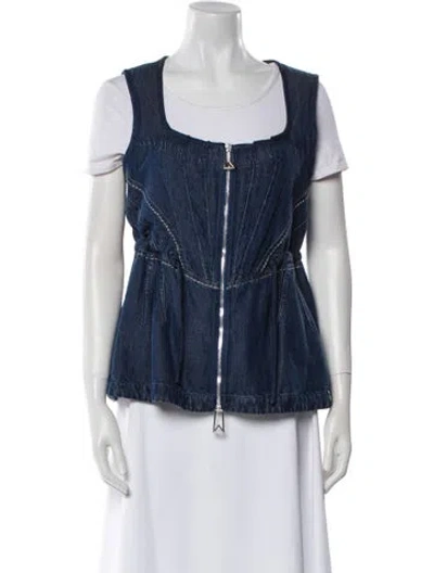 Pre-owned Bottega Veneta Vest In Blue