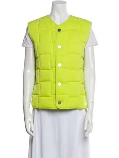 Pre-owned Bottega Veneta Vest In Yellow