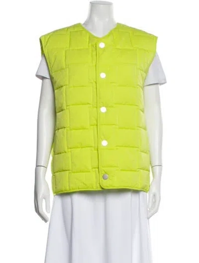 Pre-owned Bottega Veneta Vest In Yellow