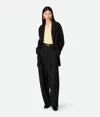 Bottega Veneta Jacke Aus Viskose Und Seidentwill In Black