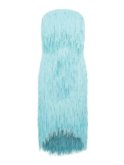 Bottega Veneta Vestido Midi - Azul