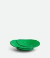 Bottega Veneta Interlocking Leather Tray In Parakeet