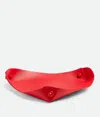 Bottega Veneta Leather Tray In Red