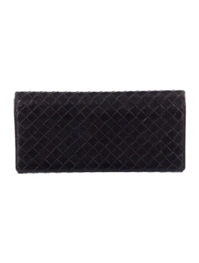 Pre-owned Bottega Veneta Vintage 2008 Continental Wallet In Brown