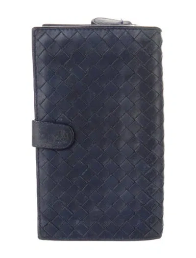 Pre-owned Bottega Veneta Vintage 2011 Wallet In Blue