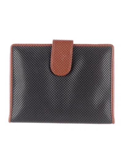 Pre-owned Bottega Veneta Vintage Bifold Card Holder In Black
