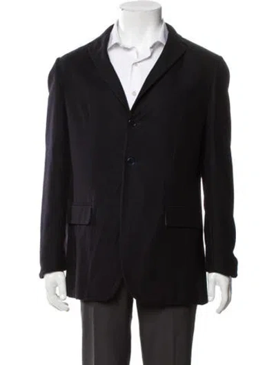 Pre-owned Bottega Veneta Vintage Cashmere Blazer In Black
