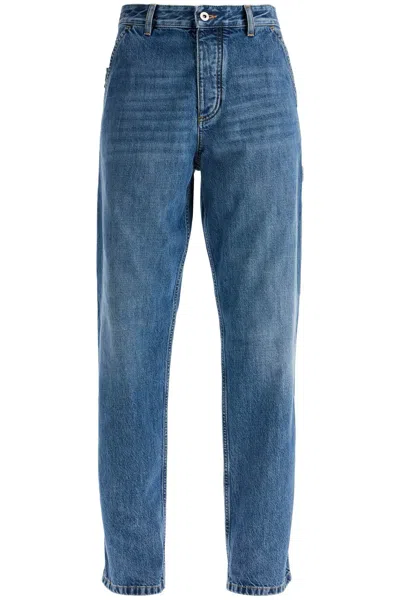 Bottega Veneta Vintage Denim Cargo Jeans In Classic Style In Blue