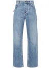 Bottega Veneta Vintage Washed Boyfriend Denim Jeans In Blue